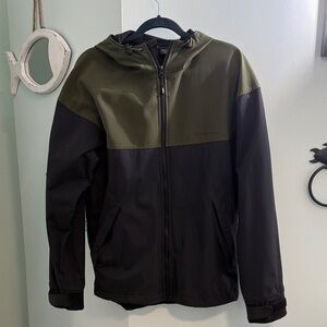 Gage Two-Tone Hooded Rain Jacket